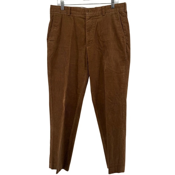 Brooks Brothers Other - Brooks Brothers Clark Brown Corduroy Pants Mens 34x30 Straight Fit Stretch